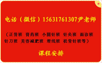 22正骨班面部线雕班/膏药班/小圆针班/石学敏针灸班/埋线班